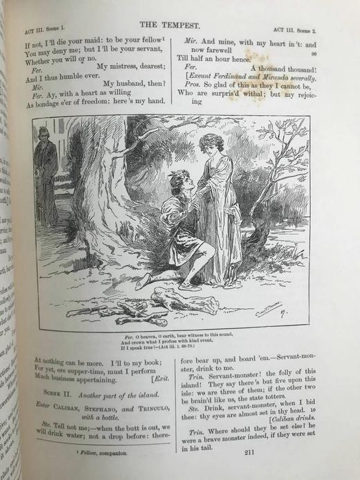 1890年 莎士比亚作品集（卷7，雅典的泰门/辛白林/暴风雨/泰特斯·安德洛尼克斯/冬天的故事） 数十幅插图 漆布精装18开 商品图7