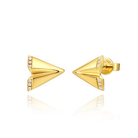 范琦【纸飞机耳钉】下单赠精美礼盒+顺丰速运+运费险