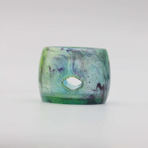 会呼吸的琉璃 梅花盖置 琉璃 商品图1