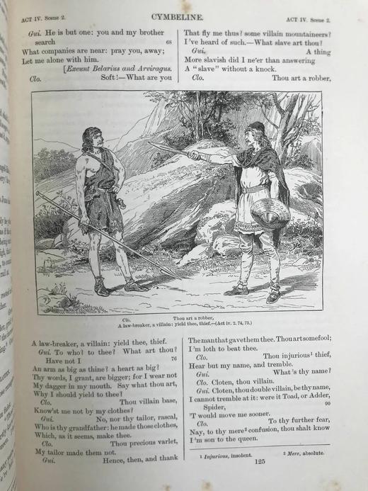 1890年 莎士比亚作品集（卷7，雅典的泰门/辛白林/暴风雨/泰特斯·安德洛尼克斯/冬天的故事） 数十幅插图 漆布精装18开 商品图13