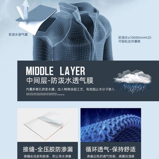 探拓冲锋衣男女秋冬季三合一可拆卸加绒保暖防风防水户外登山外套 商品图2