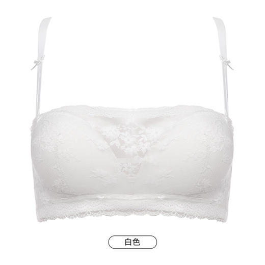 都市丽人自然舒适内衣女蕾丝文胸B杯适穿1/2杯中厚无钢圈三排扣LB41C2 商品图13