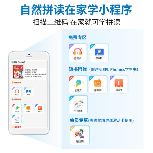 【麦凯思图书】efl phonics 拼读套装 书+册+挂图+绘本+课程 商品图4