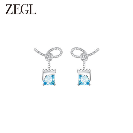 ZEGL设计师冰糖系列925银扭结耳环女2024新款打结耳钉独特耳饰品 商品图2