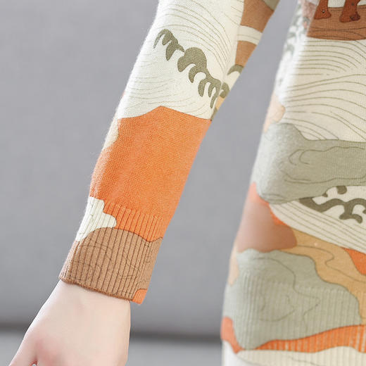 QY23829 羊毛衫女100纯羊毛毛衣女 商品图4