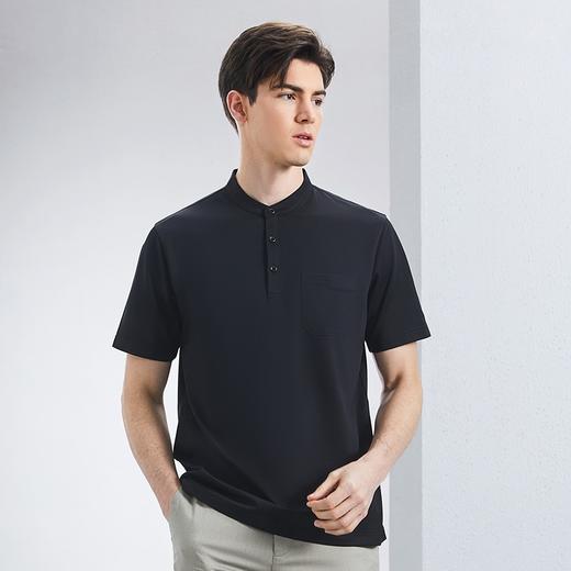 【中华立领】柒牌男装polo衫短袖男2024夏季新款时尚休闲口袋款中青年立领上衣	126T70830 商品图1