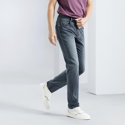 【含莱赛尔】柒牌直筒牛仔裤男2024春夏新款商务休闲男士九分长裤	126H71310 商品图1