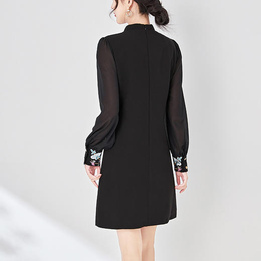 新中式刺绣国风旗袍，春款改良名媛气质连衣裙WLZD-2403311 商品图2