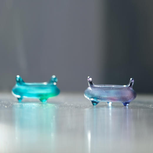 会呼吸的琉璃 小宣德炉 琉璃 商品图0