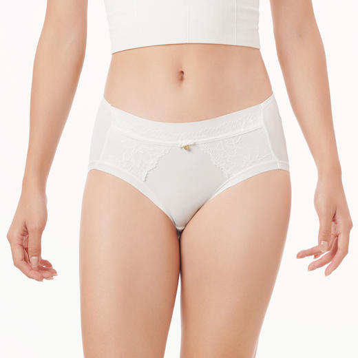 都市丽人基础系列薄透丝滑内裤女锦泳女士内裤速干中腰平角内裤LK45G2 商品图1