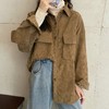 【超百搭！灯芯绒衬衫外套】修身显瘦，超好看！女春季设计感小众叠穿长袖上衣衬衣女装 商品缩略图2