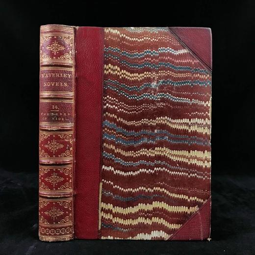 1871年 司各特《奈杰尔的命运》 卷首配版画插图 真皮精装32开 商品图0