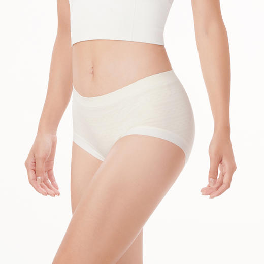 都市丽人基础一体美臀一体无缝内裤女锦氨女士内裤中腰平角内裤LK45F4 商品图2