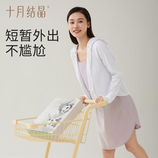 孕产妇自带胸垫便捷哺乳大码无袖连衣裙 商品图5