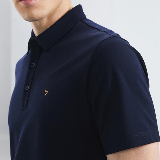 【5A抗菌2A防螨】柒牌短袖男polo衫2024夏季新款商务百搭翻领T恤	126T70210 商品图2