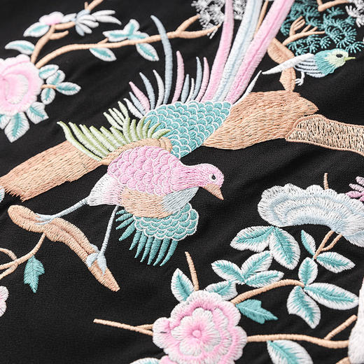 新中式刺绣国风旗袍，春款改良名媛气质连衣裙WLZD-2403311 商品图3