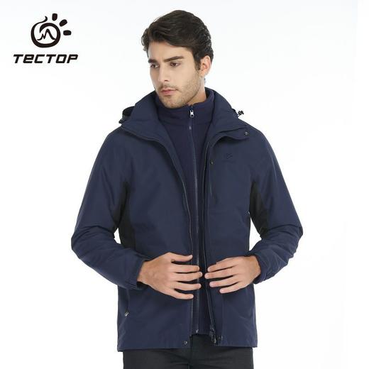 探拓冲锋衣男女秋冬季三合一可拆卸加绒保暖防风防水户外登山外套 商品图6