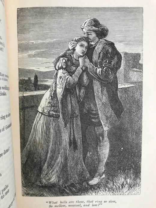 约19世纪后期 朗费罗诗集 9幅插图 漆布精装32开 商品图5