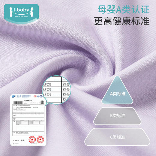 i-baby/英伦宝贝 恒温抑菌针织短袖长裤家居服套装 商品图2