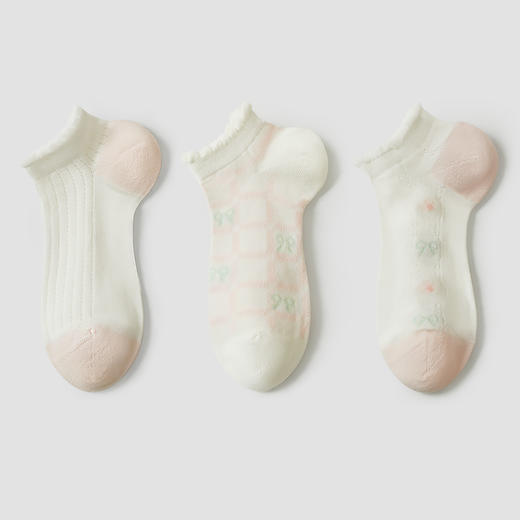 都市丽人休闲系列船袜精梳棉袜子中厚船袜船袜LC4DC7 商品图1