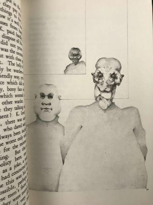 卡夫卡《审判》（1968） 22幅插图 苍鹭出版社（HeronBooks）复古仿皮精装本 商品图9