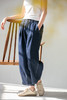 牧衣游原创 舒适棉质丹宁裤新款纯棉舒适复古宽松牛仔裤 倾杯乐 商品缩略图5