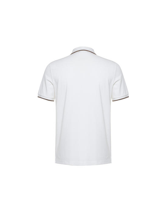 callisto白色棉混粘纤混聚酯纤维T恤 STTSS149C 商品图1