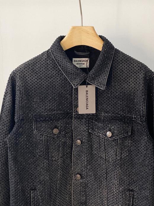 点此购买 巴黎世家春季男女款满钻烫钻牛仔外套 yg 280369 商品图11