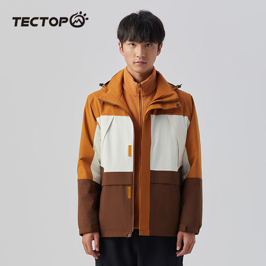 探拓户外山系冲锋衣男士三合一可拆卸新款旅行外套加绒加厚登山服 商品图2