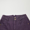 谜底紫色牛仔裤女2024春新款复古高腰两粒扣合身九分裤241MK0066 商品缩略图3