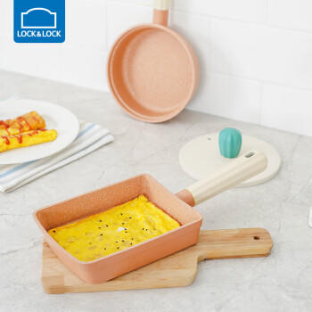 乐扣乐扣（LOCK&LOCK）玉子烧煎锅不粘锅方形煎蛋牛排炒菜一人食平底锅电磁炉煤气灶18cm 商品图2