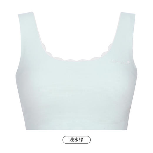 都市丽人少女优选成长一阶内衣女泳布文胸无尺码背心式超薄款速干无钢圈无排扣BB42E1 商品图8