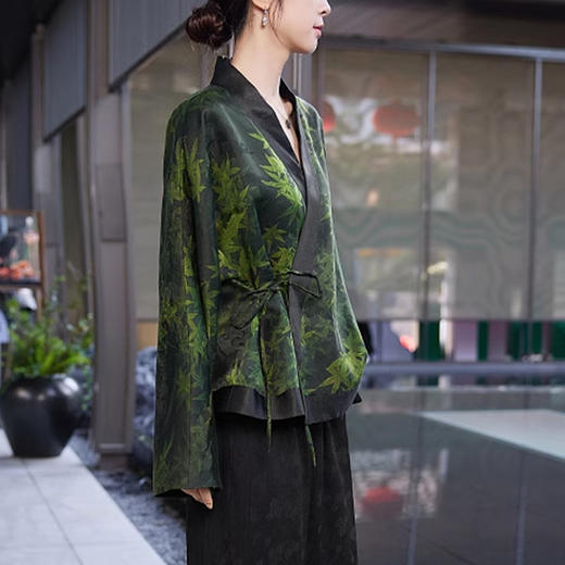 裁缝学苑AS196香云纱新中式上衣纸样女装一片式连肩小衫服装打版裁剪样板 商品图1