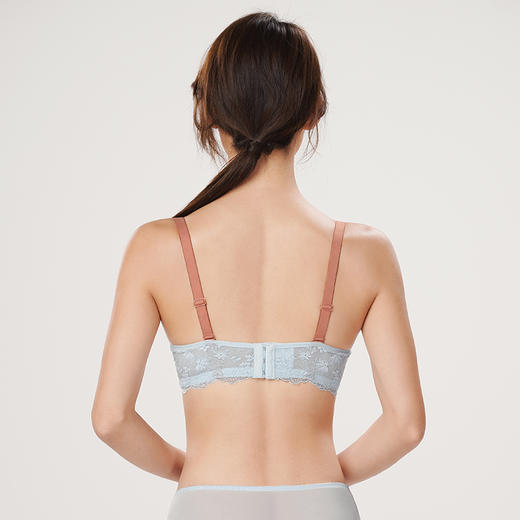 都市丽人聚拢升杯内衣女蕾丝文胸BC杯适穿3/4杯超薄款速干软钢圈三排扣YB42A3 商品图3