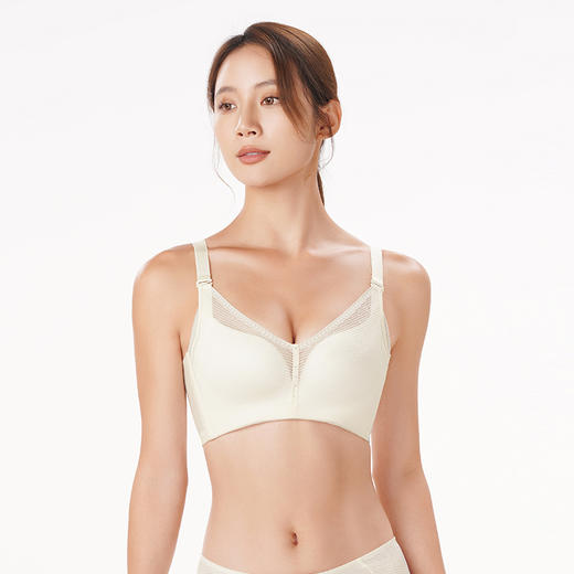 都市丽人舒软挺塑轻塑塑身内衣女锁边AB杯适穿3/4杯薄款调整型文胸无钢圈四排扣LJ44C9 商品图1