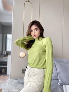 仅需69！5件带回家！5件起发货，加购物车满减下单 包揽春季的打底衣 【水墨集云 半高领长袖面膜衣】 柔软舒适 可外穿可内搭