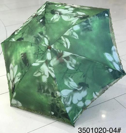 优品堂【梦幻雪纺】三折双层轻巧防紫外线伞 商品图5