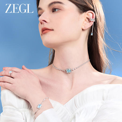 ZEGL设计师冰糖系列925银耳环耳夹无耳洞女新款耳骨夹高级感耳饰 商品图3