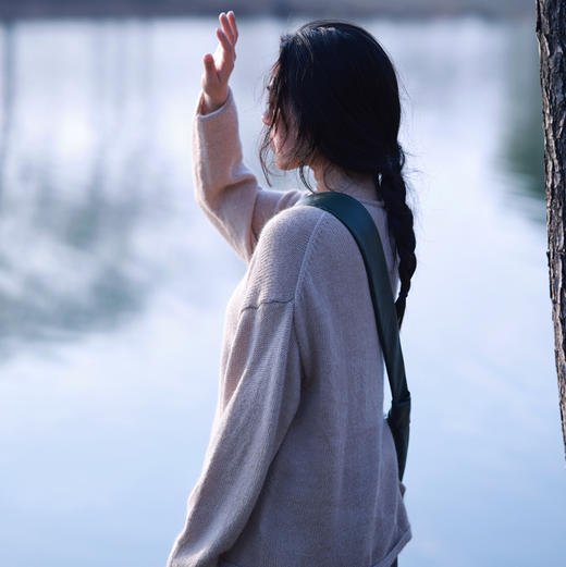 Atelierdantan 三色羊驼毛圆领毛衣 商品图7