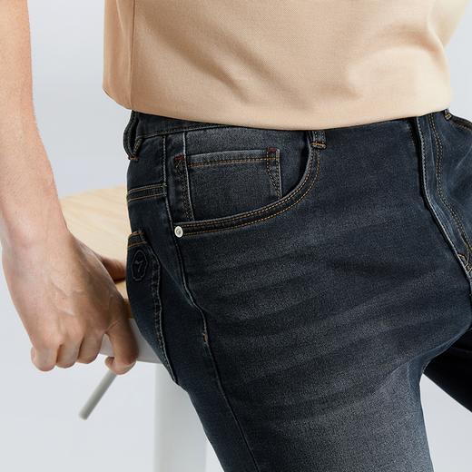【含莱赛尔】柒牌直筒牛仔裤男2024春夏新款商务休闲男士九分长裤	126H71310 商品图2