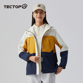 探拓户外冲锋衣女士三合一可拆卸防风防水两件套冬季保暖加厚外套