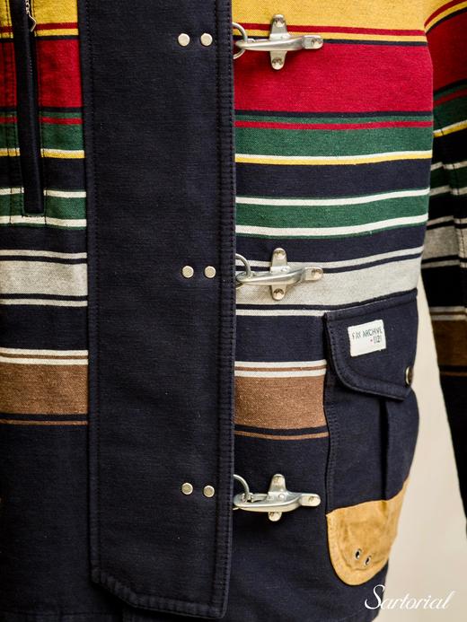 Fay Archive 藏蓝条纹夹克 商品图5