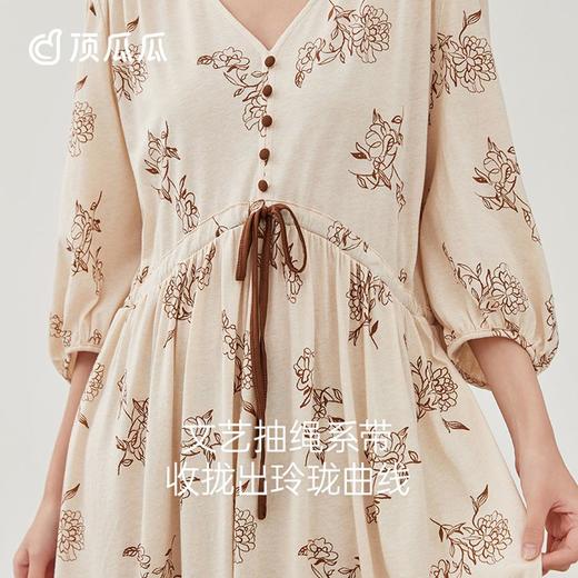 3部顶瓜瓜女士彩棉自然之息长袖睡裙DJJWC-AQ21721-Q 商品图3