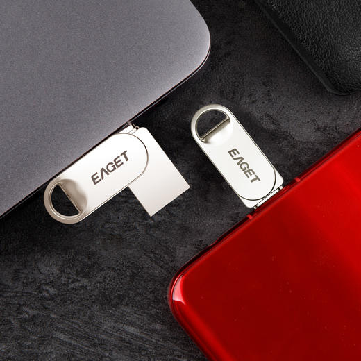 忆捷 HT10手机U盘Type-C USB3.2双接口手机电脑多用车载旋转优盘金属 32G 商品图0