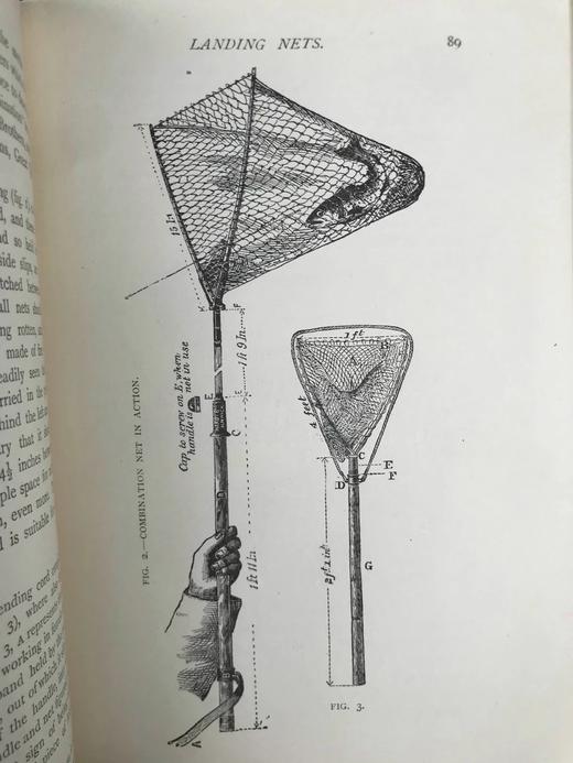 1906年 垂钓指南（卷1） 数百幅版画插图 漆布精装32开 商品图13