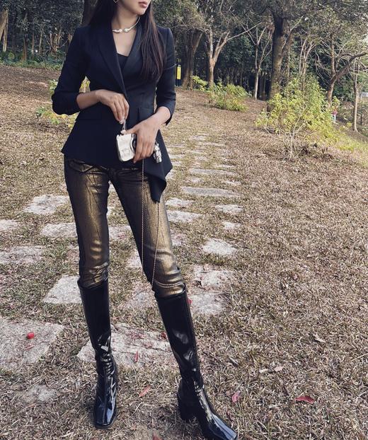 孤品 烫金牛仔裤KT1X95351 商品图5