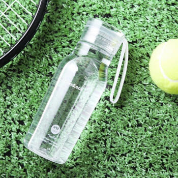 乐扣乐扣（LOCK&LOCK）夏季运动水杯简约塑料杯户外便携水壶男女学生杯子白色350ML 商品图3