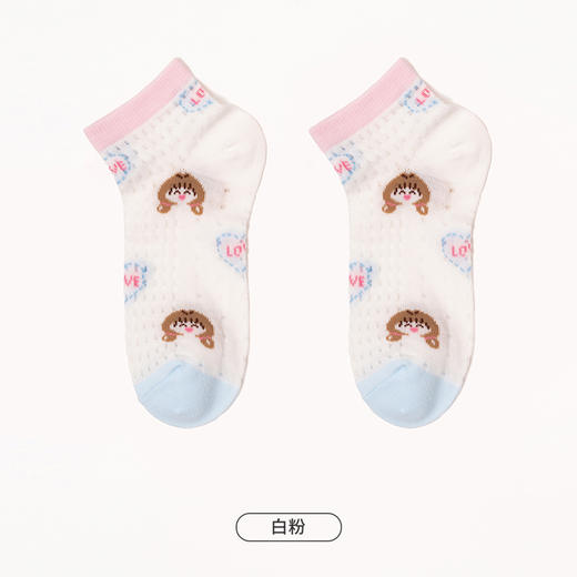 都市丽人眯雅佳休闲系列船袜精梳棉袜子中厚船袜船袜儿童袜JC4CA4 商品图2