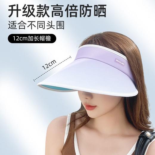 【戴出冷白皮！可折叠渐变防晒帽】夏季大檐UPF50+，遮阳显脸小，空顶透气不闷热，堪称隔热小雨伞防晒衣，女防紫外线户外太阳帽子 商品图1