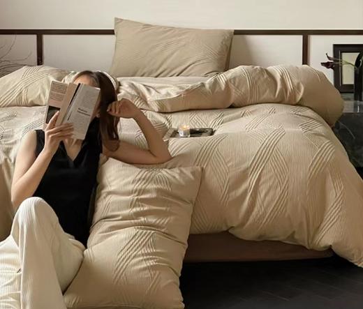 轻奢美拉德菱形提花四件套2.0*2.3mG119100075 商品图0